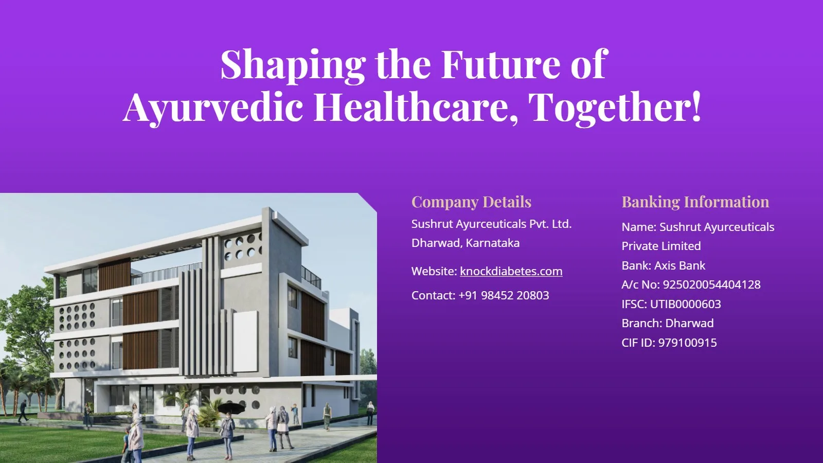 Prospectus page 43: Shaping the future of Ayurvedic healthcare, together (opens the PDF in a new tab)