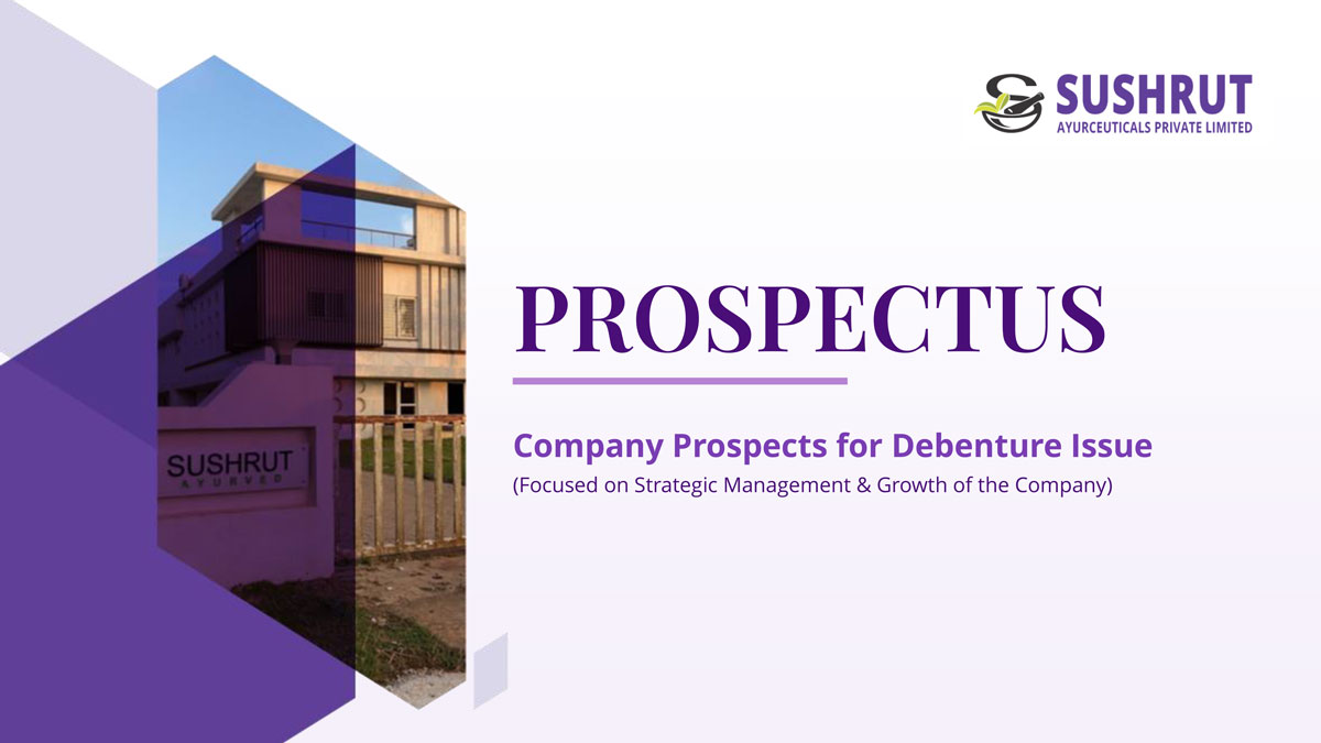 Sushrut prospectus cover for a debenture issue